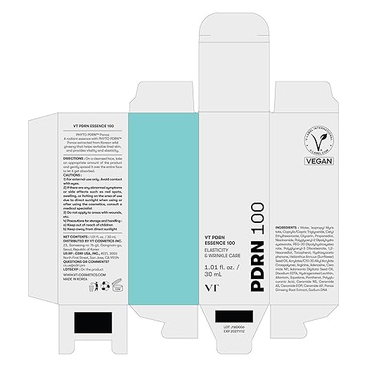 VT COSMETICS PDRN 100 Essence, Korean Gingseng Plant-derived PDRN Serum for Natural Glow, Korean skincare 1.01 fl. Oz. - Image 6