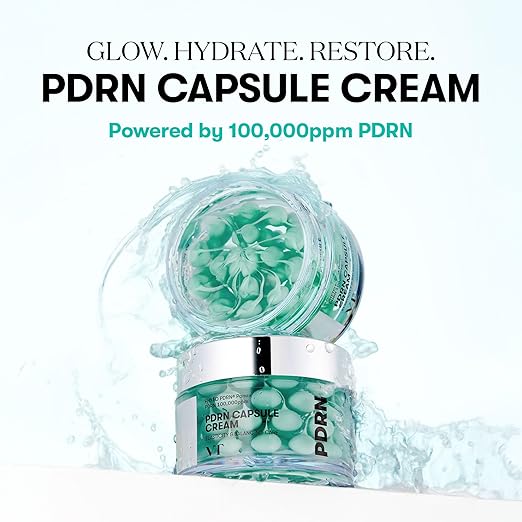 VT COSMETICS PDRN Capsule Cream 100, Hydrating Face Moisturizer with 100,000ppm PDRN, Hyaluronic Acid, 9 Peptides, Firming & Plumping Nourishing Cream, Korean Skin Care (1.69 fl. oz.) - Image 2