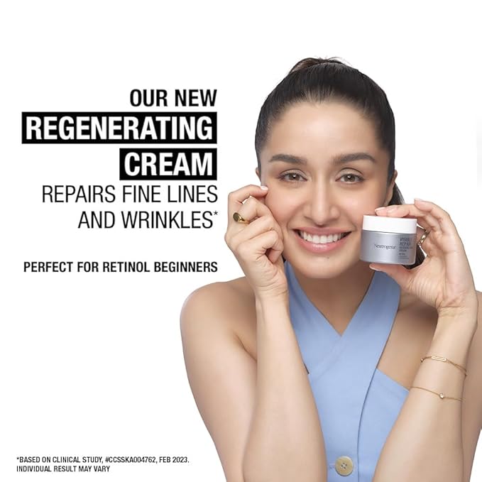 Neutrogena Visible Repair Retinol Day & Night Cream: Boosts Collagen for Anti-Ageing, Wrinkles, Fine Lines 50g - Image 2